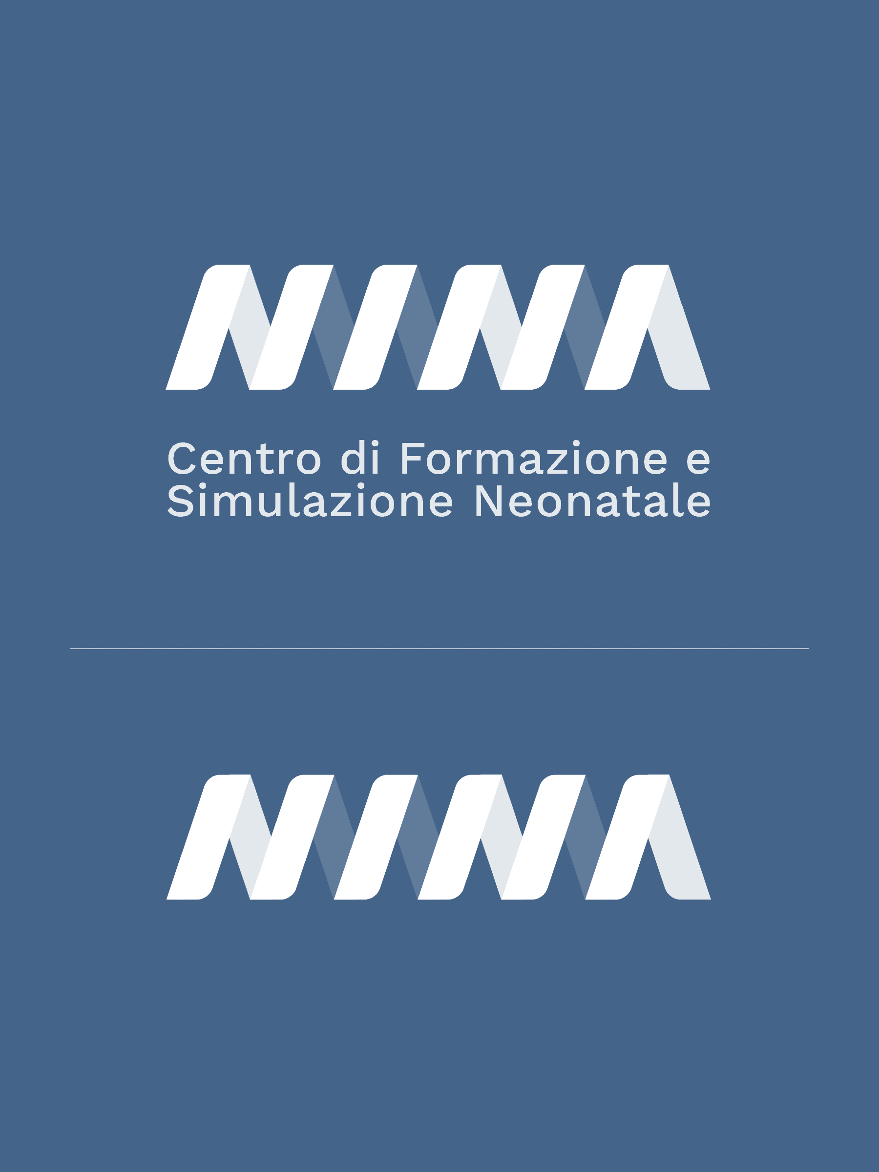 NINA logo monochrome white