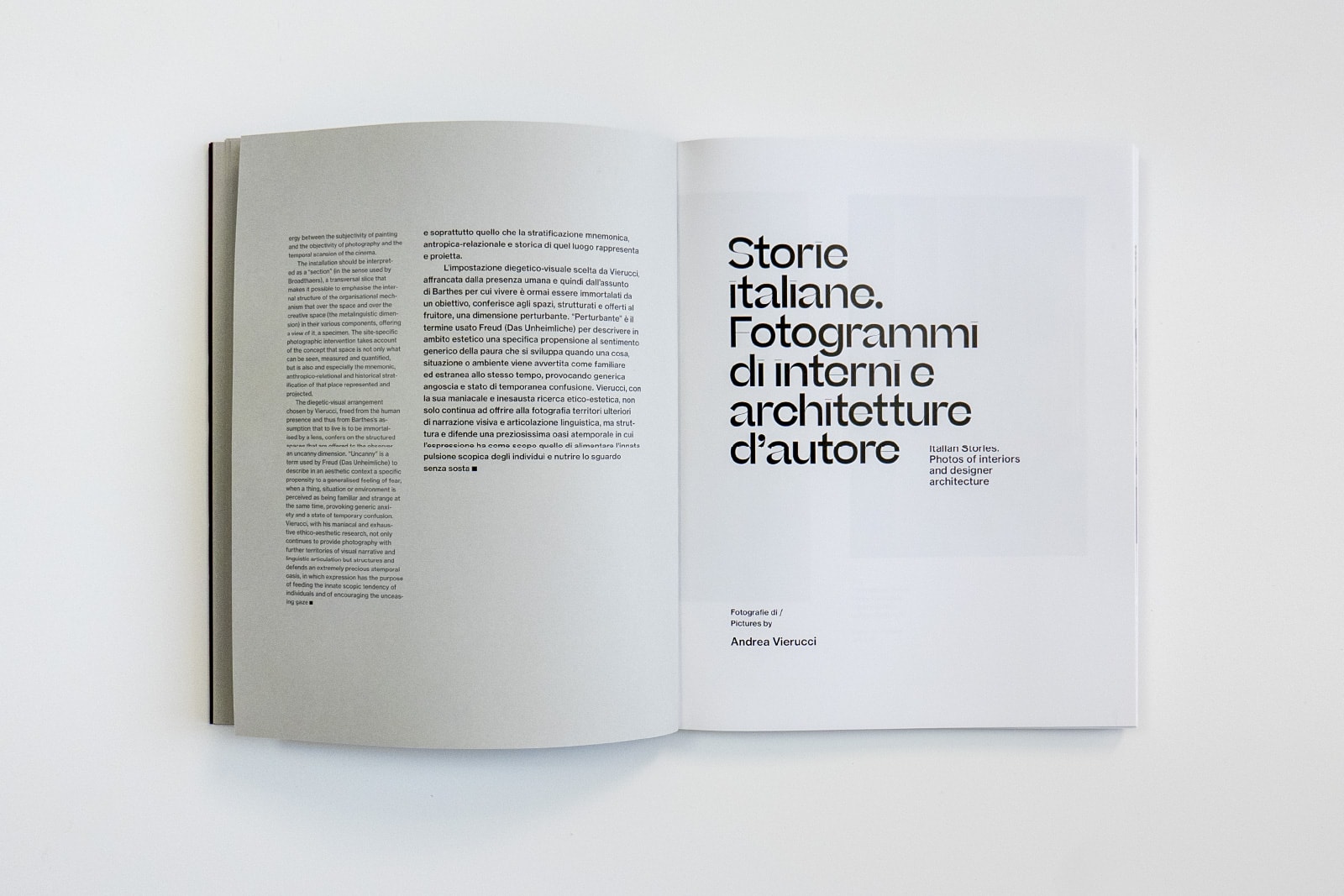 Storie Italiane. Fotogrammi di interni e architetture d’autore / Andrea Vierucci